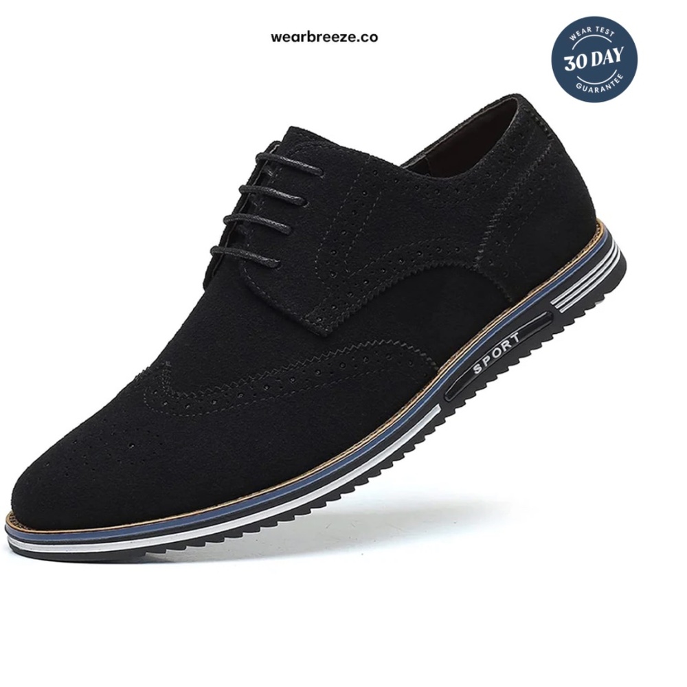 Mens BREEZE Shoes, Derby Ultra Comfortable 11.5, Black